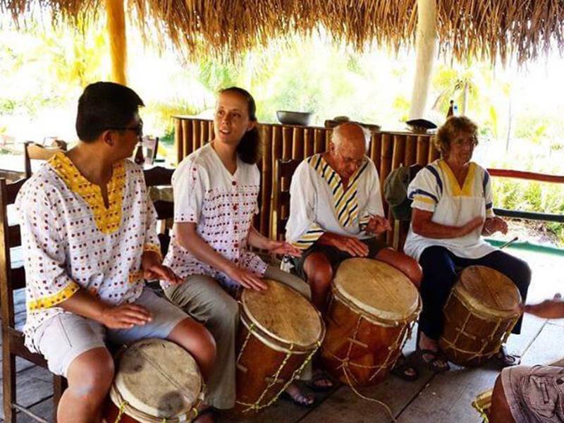 Garifuna drums at Hopkins