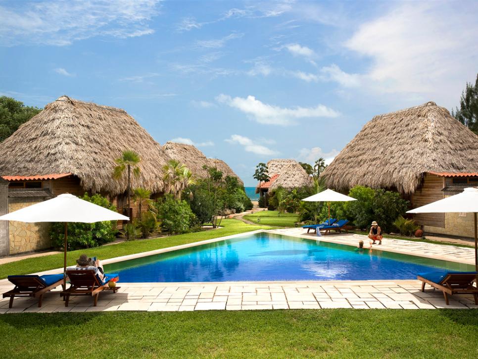 Relaxing Honeymoon Spot Caribbean Beach Cabanas belize