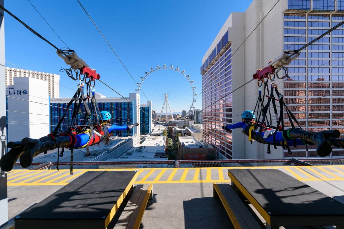 Fly Linq Zipline in Las Vegas for kids